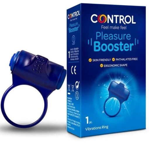 CONTROL – ANILLO VIBRADOR PLEASURE BOOSTER - intimamenities.com
