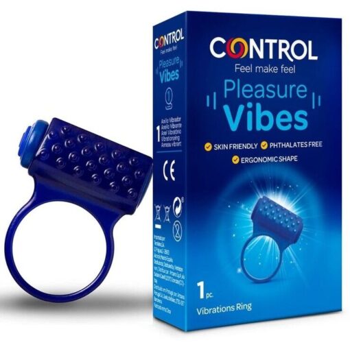CONTROL – PLEASURE VIBES ANILLO VIBRADOR - intimamenities.com
