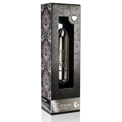 ROCKS-OFF – BALA VIBRADORA RO-80MM MIDNIGHT METAL - intimamenities.com
