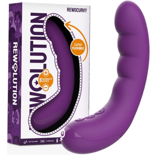REWOLUTION – REWOCURVY VIBRADOR FLEXIBLE RECARGABLE - intimamenities.com