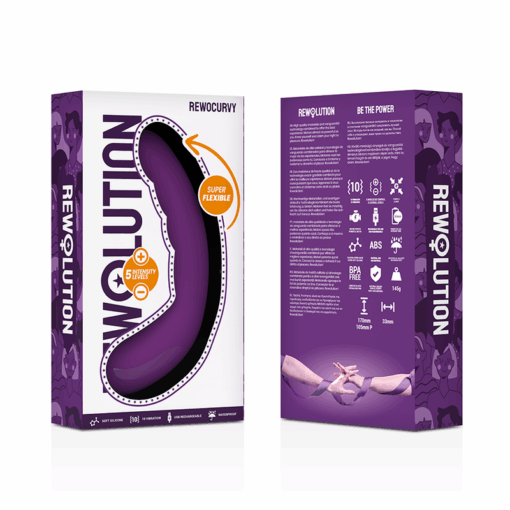 REWOLUTION – REWOCURVY VIBRADOR FLEXIBLE RECARGABLE - intimamenities.com