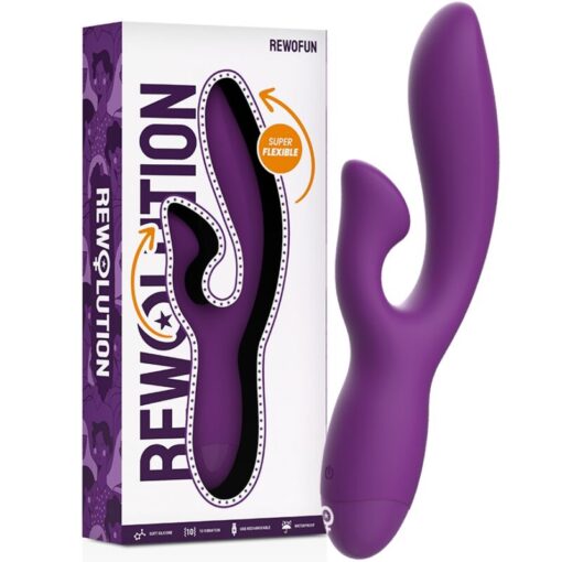 REWOLUTION – REWOFUN VIBRADOR FLEXIBLE CON RABBIT - intimamenities.com