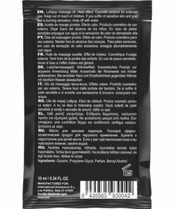 COQUETTE CHIC DESIRE – POCKET ACEITE MASAJE KISSABLE EFECTO CALOR PIRULETA 10 ML - intimamenities.com