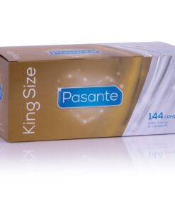 PASANTE – PRESERVATIVOS KING MS LARGOS Y ANCHOS CAJA 144 UNIDADES - intimamenities.com