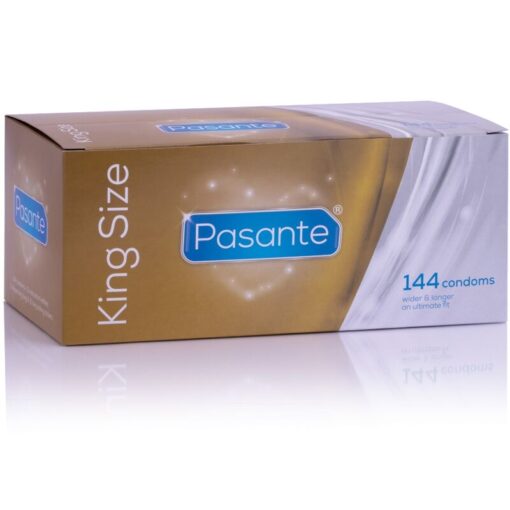 PASANTE – PRESERVATIVOS KING MS LARGOS Y ANCHOS CAJA 144 UNIDADES - intimamenities.com
