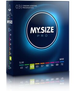 MY SIZE – PRO PRESERVATIVOS 49 MM 3 UNIDADES - intimamenities.com