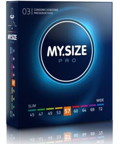 MY SIZE – PRO PRESERVATIVOS 57 MM 3 UNIDADES - intimamenities.com