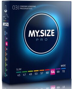 MY SIZE – PRO PRESERVATIVOS 64 MM 3 UNIDADES - intimamenities.com