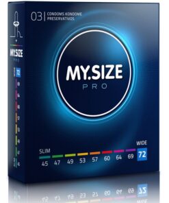 MY SIZE – PRO PRESERVATIVOS 72 MM 3 UNIDADES - intimamenities.com