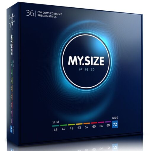 MY SIZE – PRO PRESERVATIVOS 72 MM 36 UNIDADES - intimamenities.com
