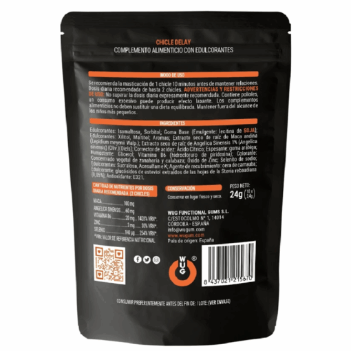 WUG SEX SENSE – DELAY CHICLE RETARDANTE EYACULACIÓN 10 UNIDADES - intimamenities.com