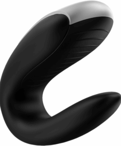 SATISFYER – DOUBLE FUN PARTNER VIBRADOR NEGRO - intimamenities.com
