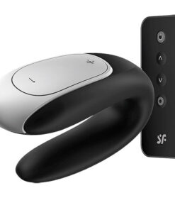 SATISFYER – DOUBLE FUN PARTNER VIBRADOR NEGRO - intimamenities.com