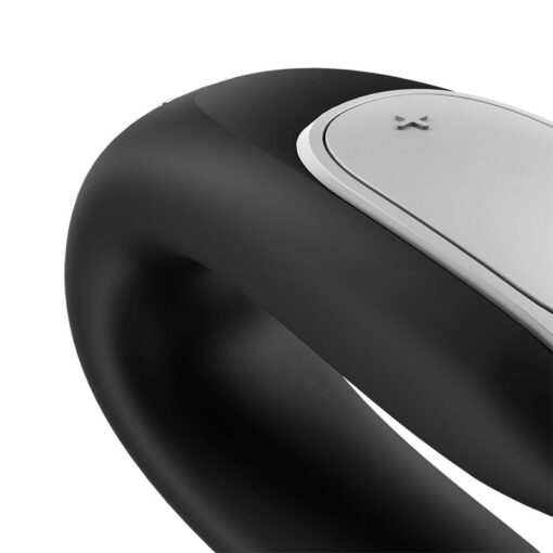 SATISFYER – DOUBLE FUN PARTNER VIBRADOR NEGRO - intimamenities.com