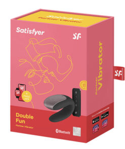 SATISFYER – DOUBLE FUN PARTNER VIBRADOR NEGRO - intimamenities.com