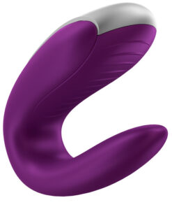 SATISFYER – DOUBLE FUN PARTNER VIBRADOR LILA - intimamenities.com