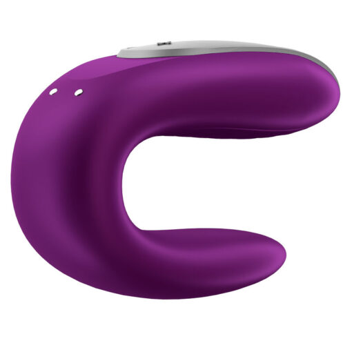 SATISFYER – DOUBLE FUN PARTNER VIBRADOR LILA - intimamenities.com