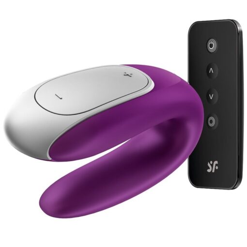 SATISFYER – DOUBLE FUN PARTNER VIBRADOR LILA - intimamenities.com