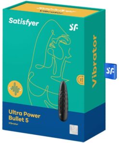 SATISFYER – ULTRA POWER BULLET 5 BALA VIBRADORA NEGRA - intimamenities.com