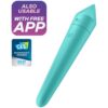 SATISFYER – ULTRA POWER BULLET 8 BALA VIBRADORA TURQUESA - intimamenities.com