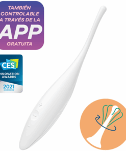SATISFYER – TWIRLING JOY ESTIMULADOR CLITORIS BLANCO - intimamenities.com