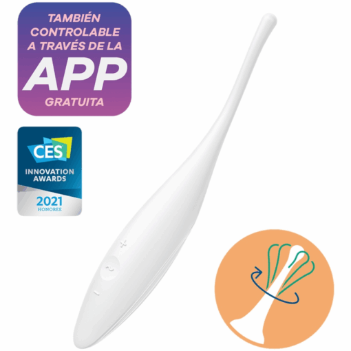 SATISFYER – TWIRLING JOY ESTIMULADOR CLITORIS BLANCO - intimamenities.com
