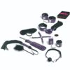 TEASE & PLEASE – JUEGO 13 ACCESORIOS BONDAGE LILA - intimamenities.com