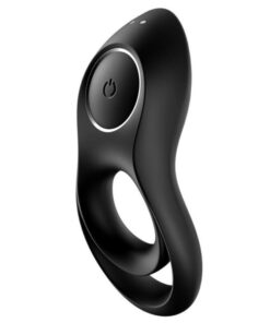 SATISFYER – LEGENDARY DUO ANILLO VIBRADOR NEGRO - intimamenities.com