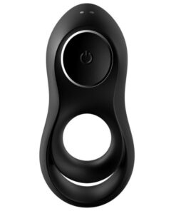 SATISFYER – LEGENDARY DUO ANILLO VIBRADOR NEGRO - intimamenities.com