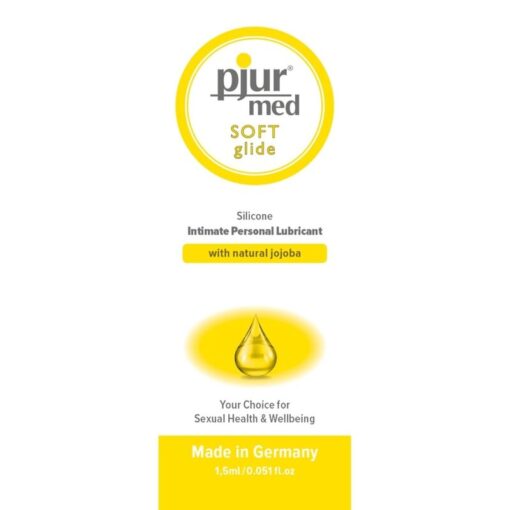 PJUR – MED SOFT GLIDE LUBRICANTE SILICONA 1.5 ML - intimamenities.com