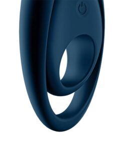 SATISFYER – GLORIOUS DUO ANILLO VIBRADOR AZUL - intimamenities.com