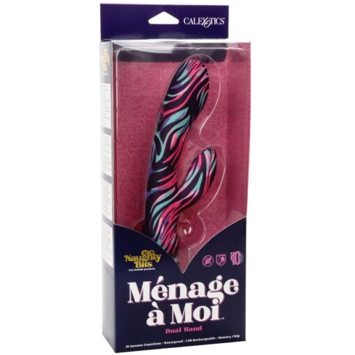 CALEXOTICS – VIBRADOR MENAGE A MOI DUAL WAND - intimamenities.com