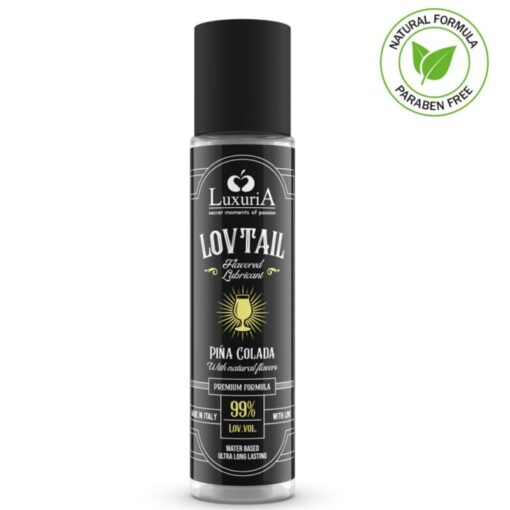 INTIMATELINE – LUXURIA LOVTAIL LUBRICANTE BASE AGUA PIÑA COLADA 60 ML - intimamenities.com