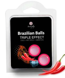 SECRETPLAY – SET 2 BRAZILIAN BALLS TRIPLE EFECTO - intimamenities.com