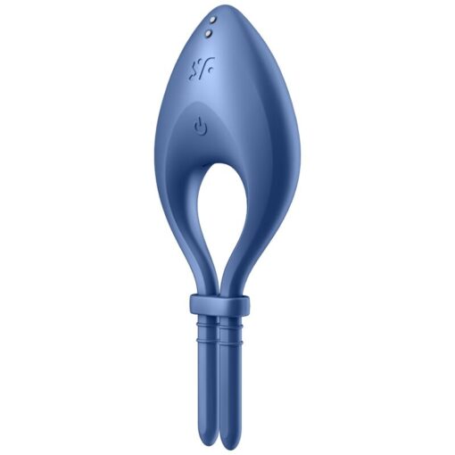 SATISFYER – BULLSEYE ANILLO VIBRADOR APP AZUL - intimamenities.com