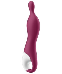 SATISFYER – AMAZING 1 VIBRADOR PUNTO A BERRY - intimamenities.com