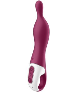 SATISFYER – AMAZING 1 VIBRADOR PUNTO A BERRY - intimamenities.com