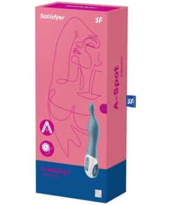 SATISFYER – AMAZING 1 VIBRADOR PUNTO A AZUL - intimamenities.com