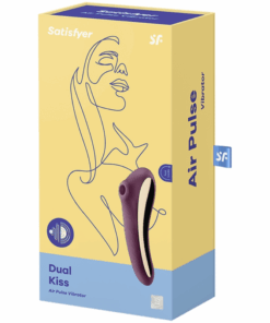 SATISFYER – DUAL KISS ESTIMULADOR CLITORIS PURPURA - intimamenities.com