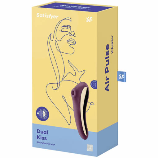 SATISFYER – DUAL KISS ESTIMULADOR CLITORIS PURPURA - intimamenities.com