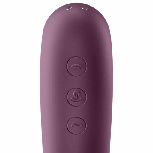 SATISFYER – DUAL KISS ESTIMULADOR CLITORIS PURPURA - intimamenities.com