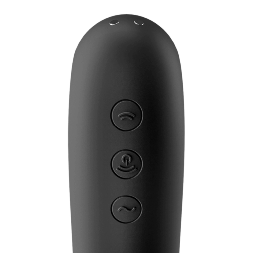 SATISFYER – DUAL KISS ESTIMULADOR CLITORIS NEGRO - intimamenities.com