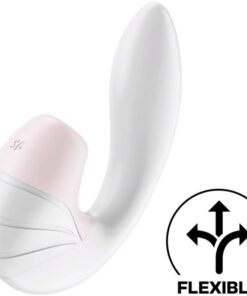 SATISFYER – SUPERNOVA ESTIMULADOR Y VIBRADOR BLANCO - intimamenities.com