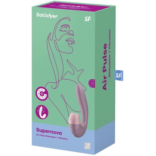 SATISFYER – SUPERNOVA ESTIMULADOR Y VIBRADOR ROSA - intimamenities.com