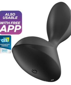 SATISFYER – SWEET SEAL PLUG VIBRADOR APP NEGRO - intimamenities.com