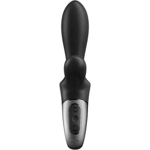 SATISFYER – HEAT CLIMAX+ VIBRADOR ANAL APP NEGRO - intimamenities.com