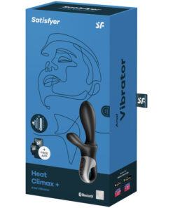 SATISFYER – HEAT CLIMAX+ VIBRADOR ANAL APP NEGRO - intimamenities.com