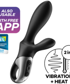 SATISFYER – HEAT CLIMAX+ VIBRADOR ANAL APP NEGRO - intimamenities.com
