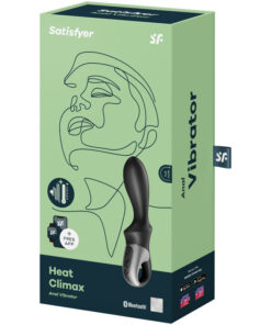 SATISFYER – HEAT CLIMAX VIBRADOR ANAL APP NEGRO - intimamenities.com