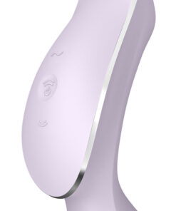 SATISFYER – CURVY TRINITY 2 ESTIMULADOR Y VIBRADOR MORADO - intimamenities.com